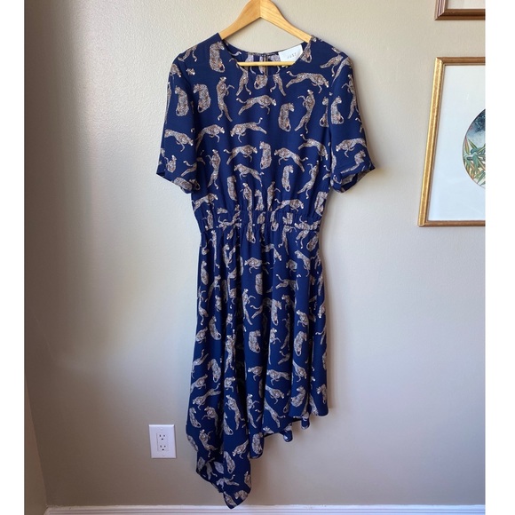 Just Female Leopard Print Long Wells Dress - Picture 2 of 6